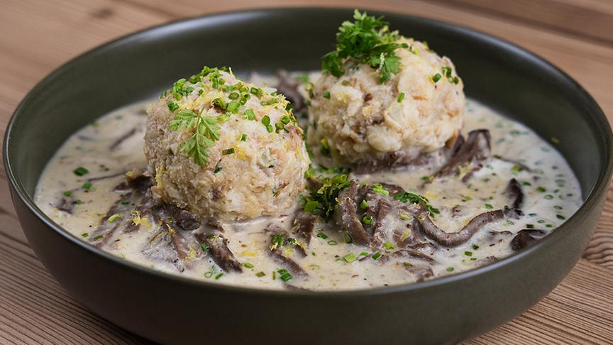 Rahmherz mit Semmelknödel