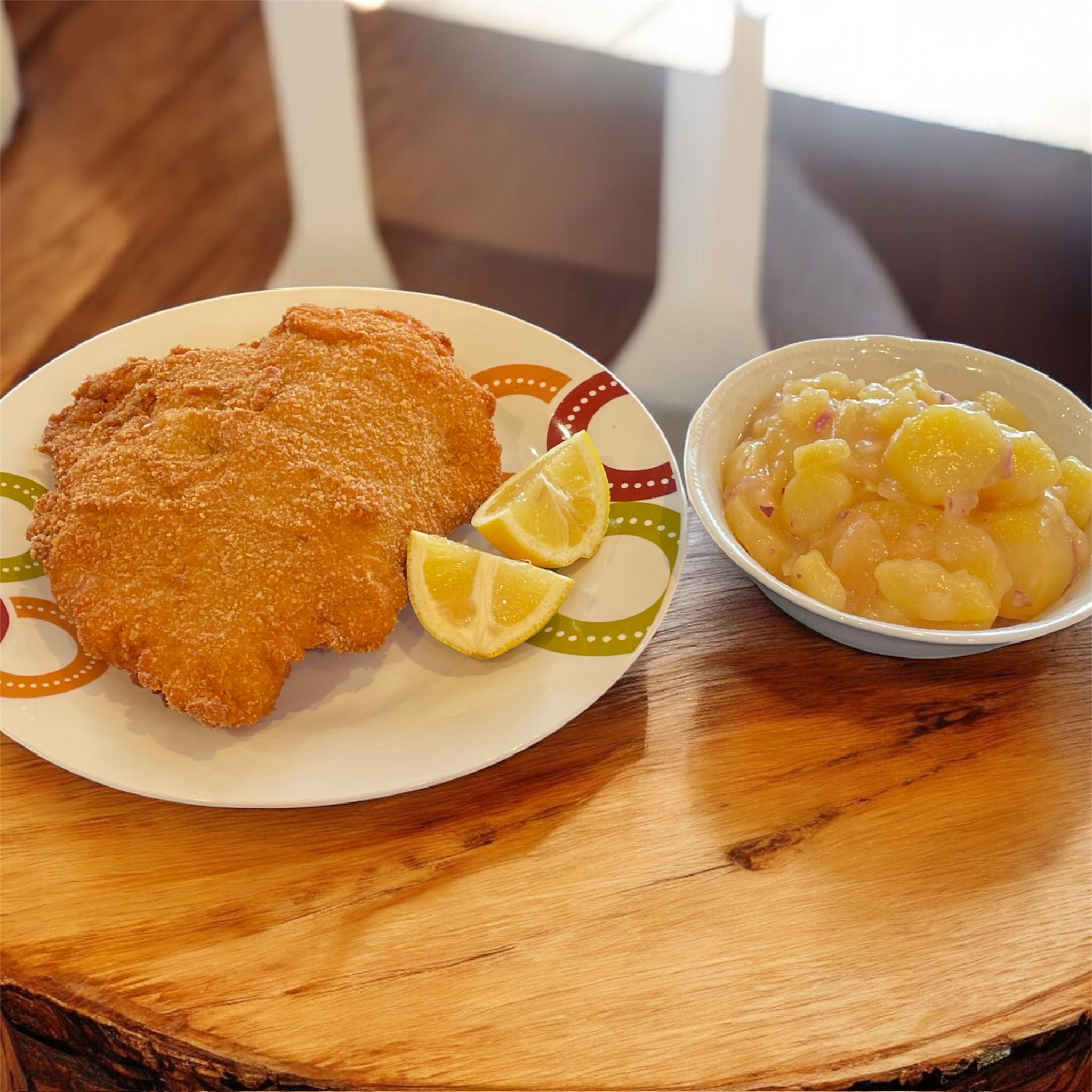 Puten Cordon Bleu mit Erdäpfelsalat